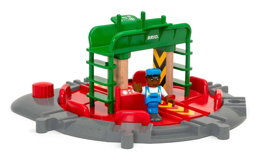 BRIO | Lok-Drehscheibe mit Kontrollbrücke