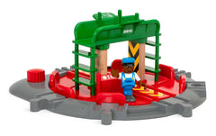 BRIO | Lok-Drehscheibe mit Kontrollbrücke