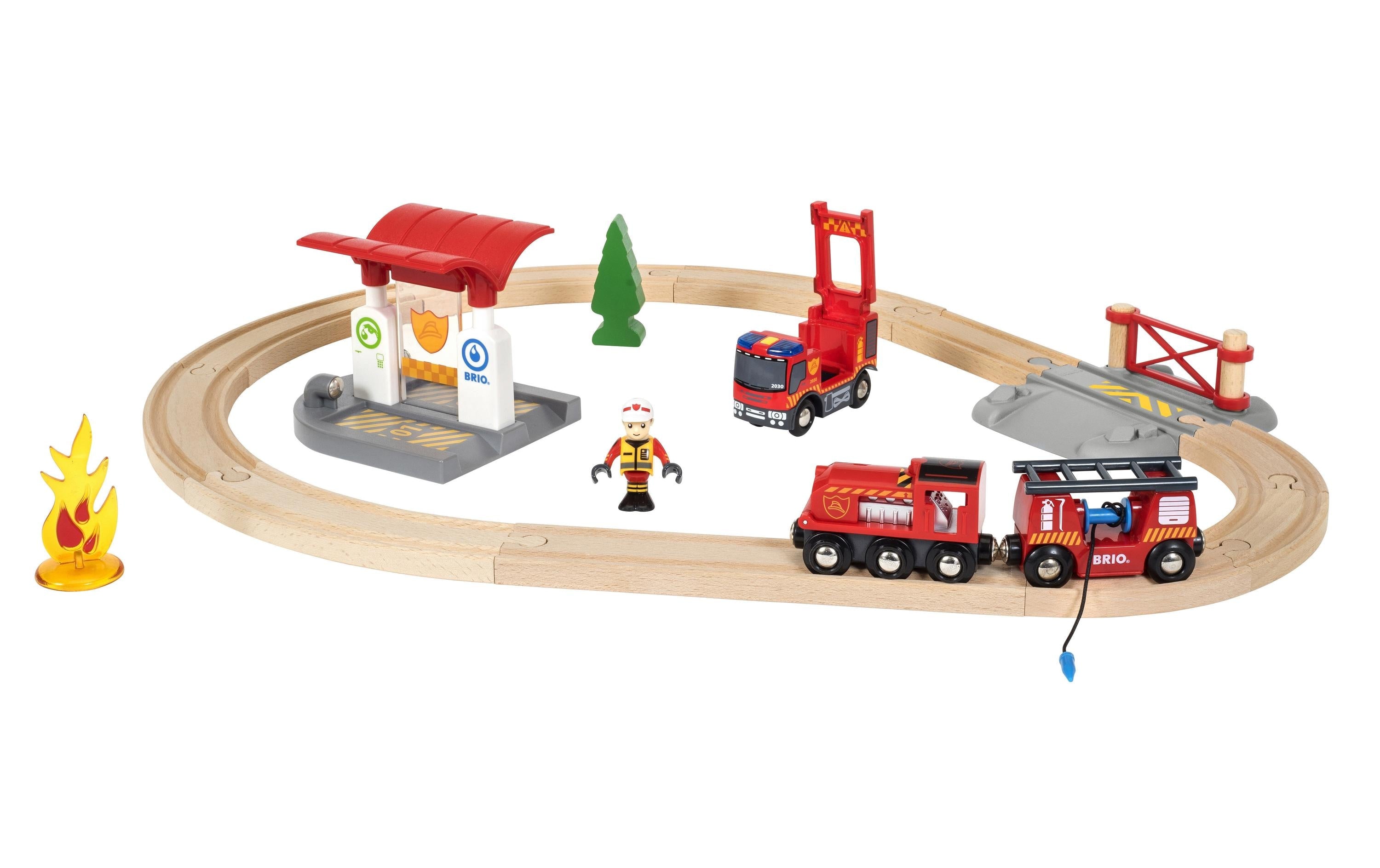 Brio Bahn Feuerwehr Set