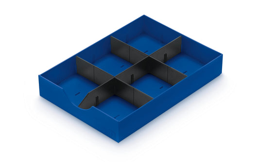 Styro | Schubladenelement Styrodoc | Blau/Schwarz