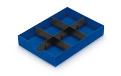 Styro | Schubladenelement Styrodoc | Blau/Schwarz