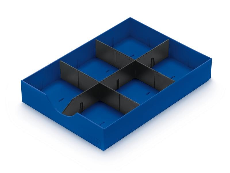 Styro | Schubladenelement Styrodoc | Blau/Schwarz
