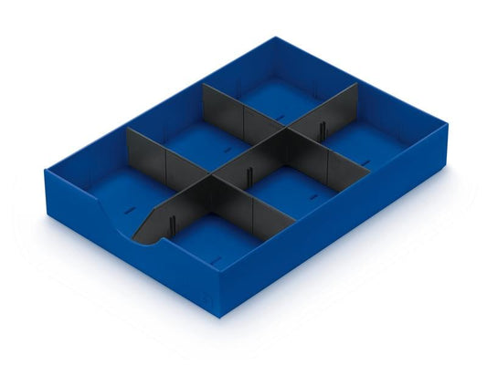 Styro | Schubladenelement Styrodoc | Blau/Schwarz