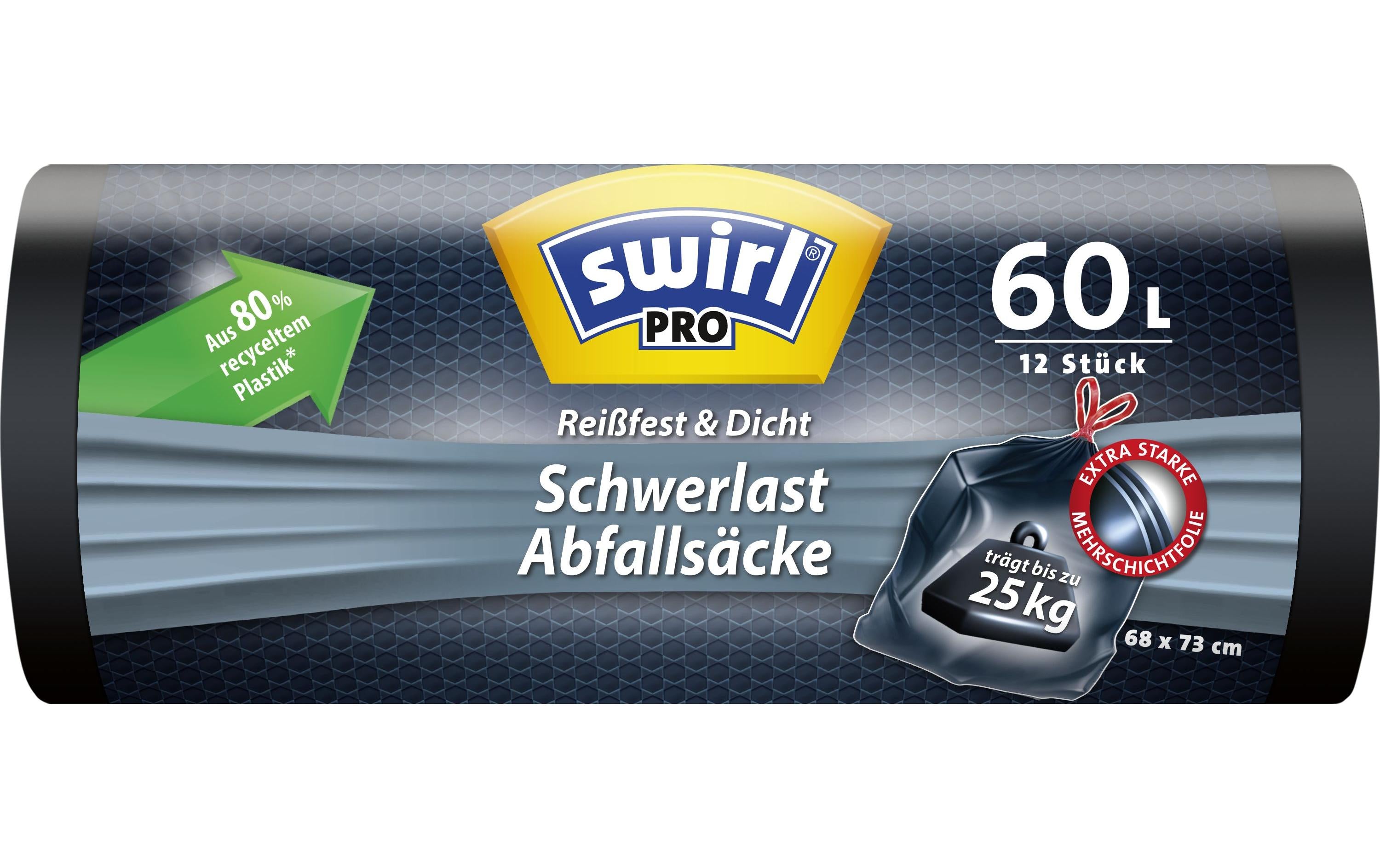 Swirl Schwerlast-Abfallsäcke 60 Liter