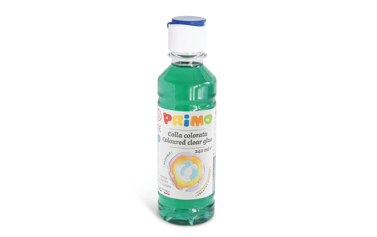Primo, Bastelkleber 240 ml, Gelb, Grün