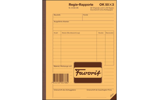 Favorit Regie-Rapporte