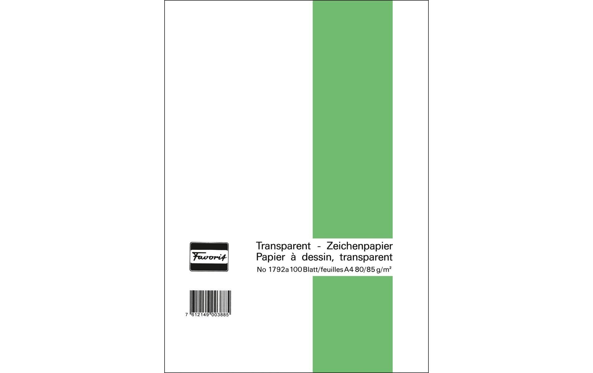 Favorit Transparent-Zeichenpapier-Block