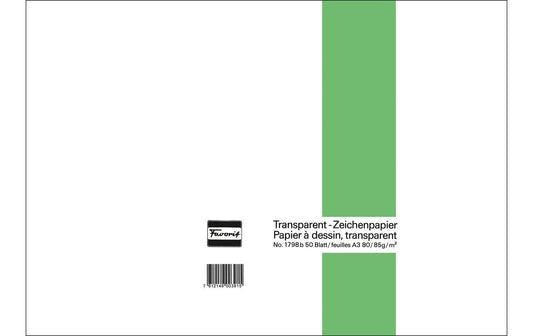 Favorit Transparent-Zeichenpapier-Block