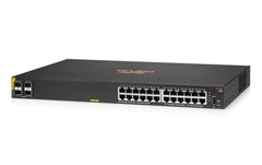 HPE Aruba Networking | HPE Aruba CX 6100 24G PoE+ | 24x 1Gb, 4x SFP+, 370W