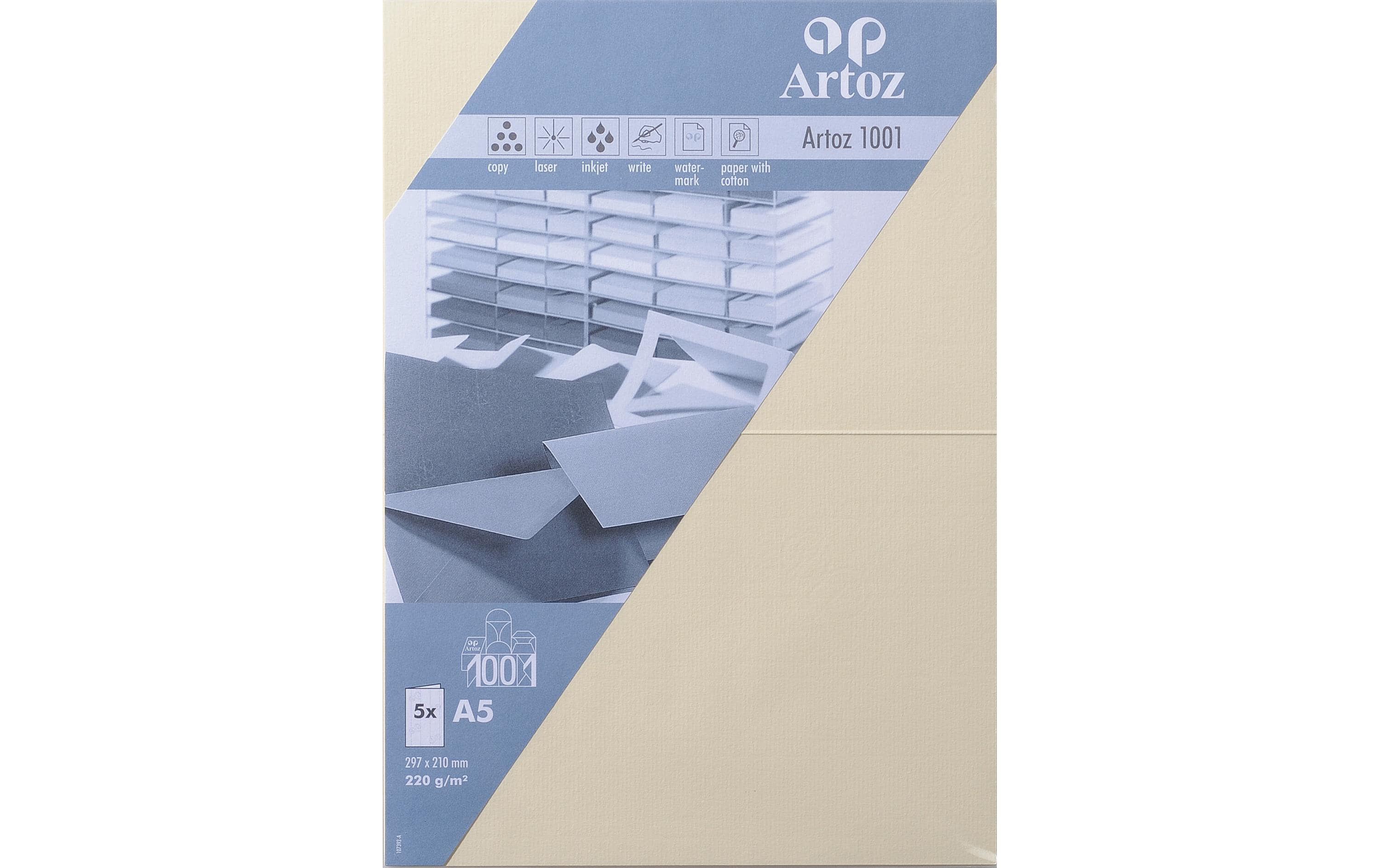 Artoz, Blankokarte 1001, A5, 5 Blatt, Chamo