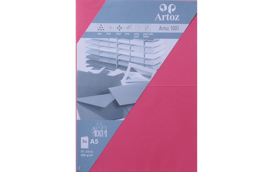 Artoz, Blankokarte 1001, A5, 5 Blatt, Fuchs