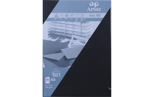 Artoz, Blankokarte 1001, A5, 5 Blatt, Schwa