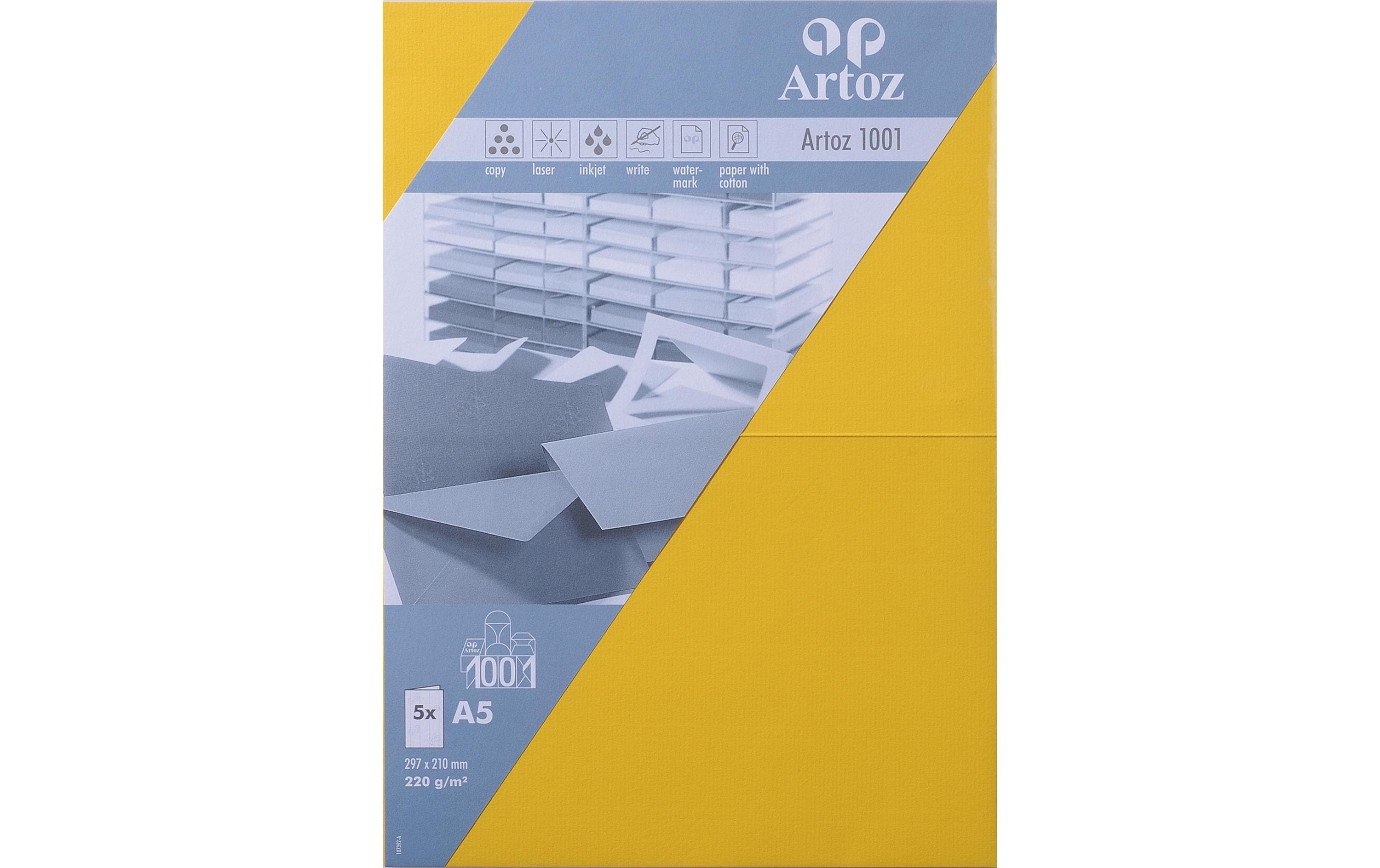 Artoz, Blankokarte 1001, A5, 5 Blatt, Sonne