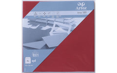 Artoz | Couvert 1001 16cmx16cm | 100 gm2, Weinrot, 5 Blatt
