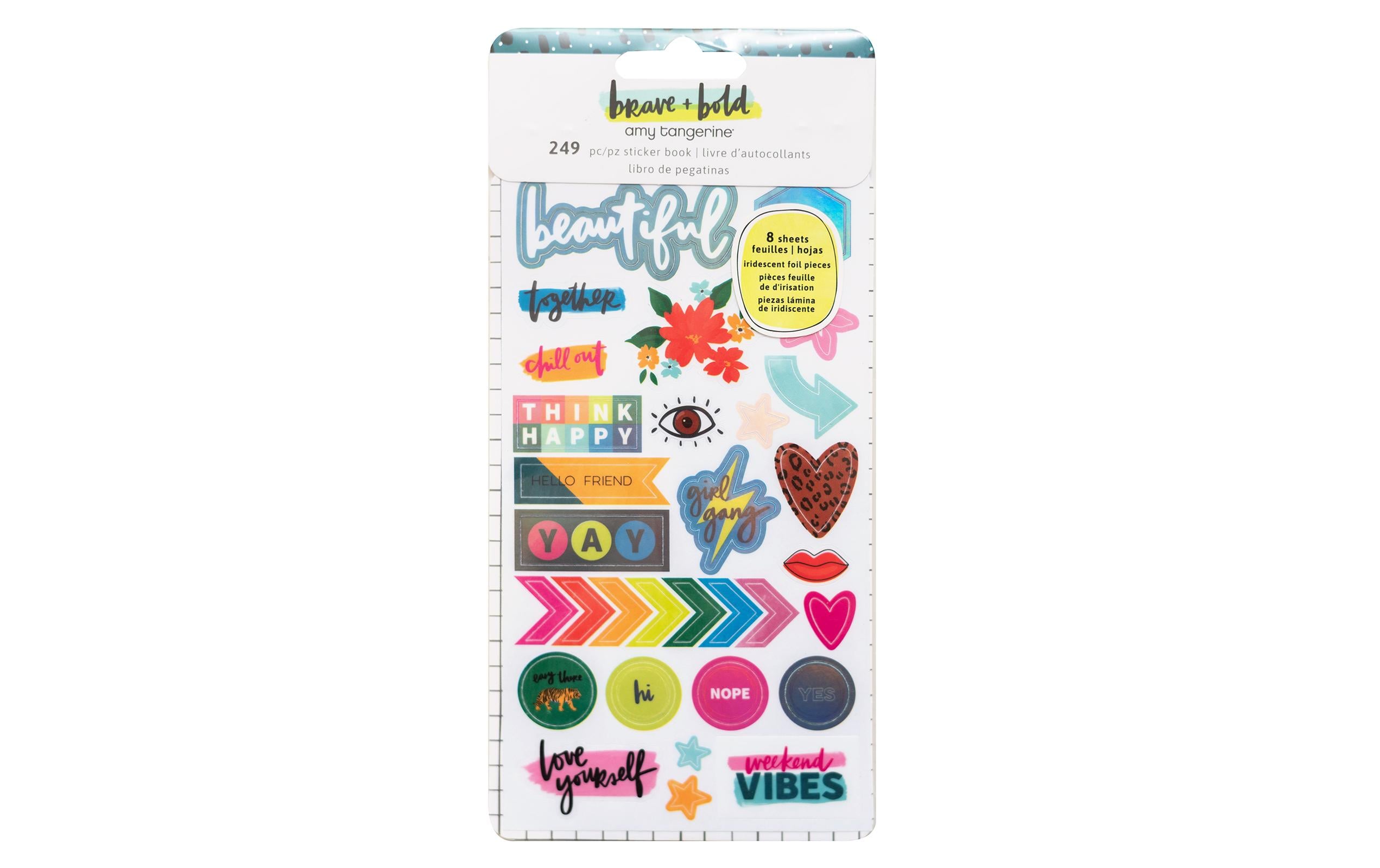 American Crafts Stickerbuch Bold + Brave