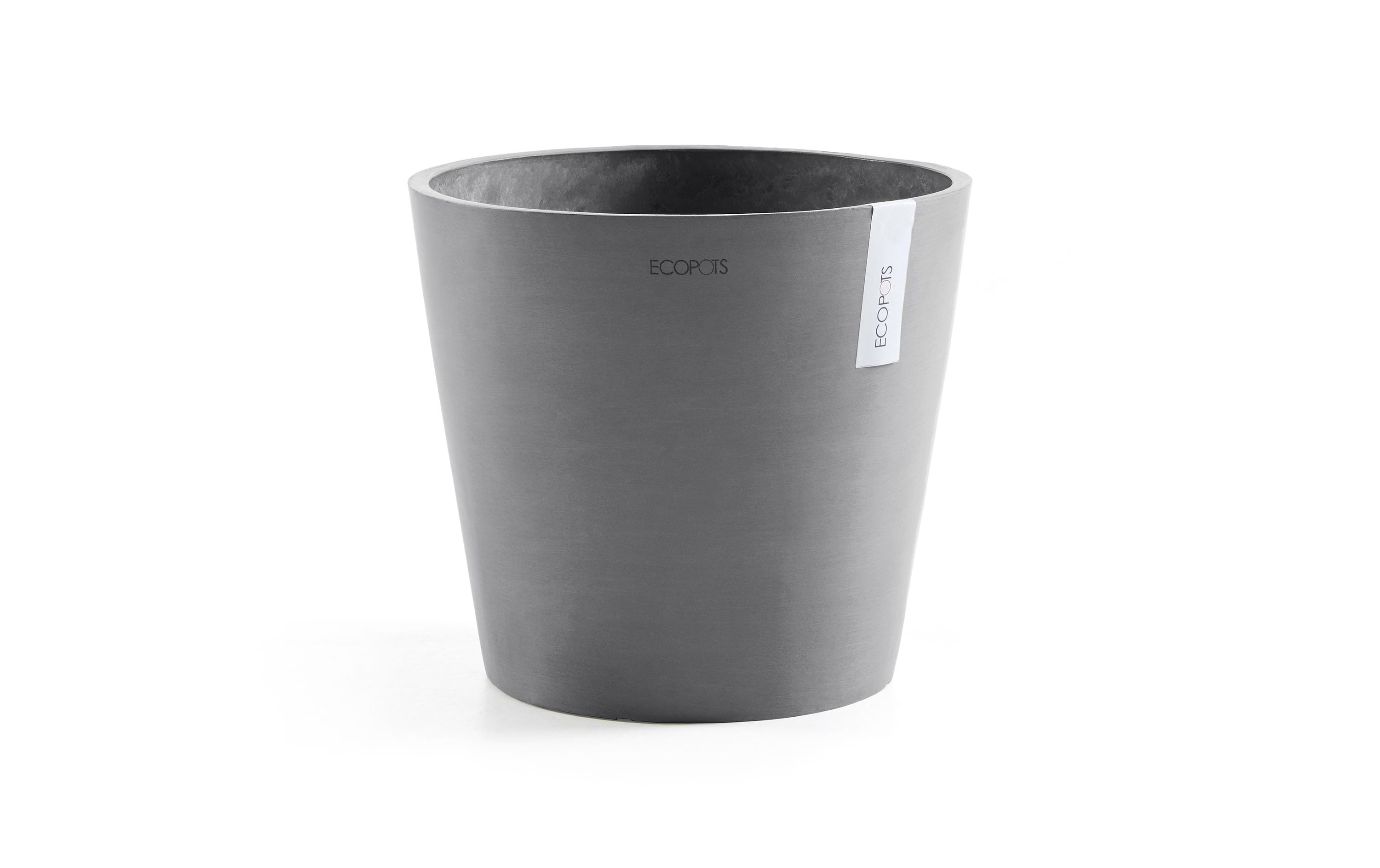 Ecopots, Pflanzentopf Amsterdam 40 Grau