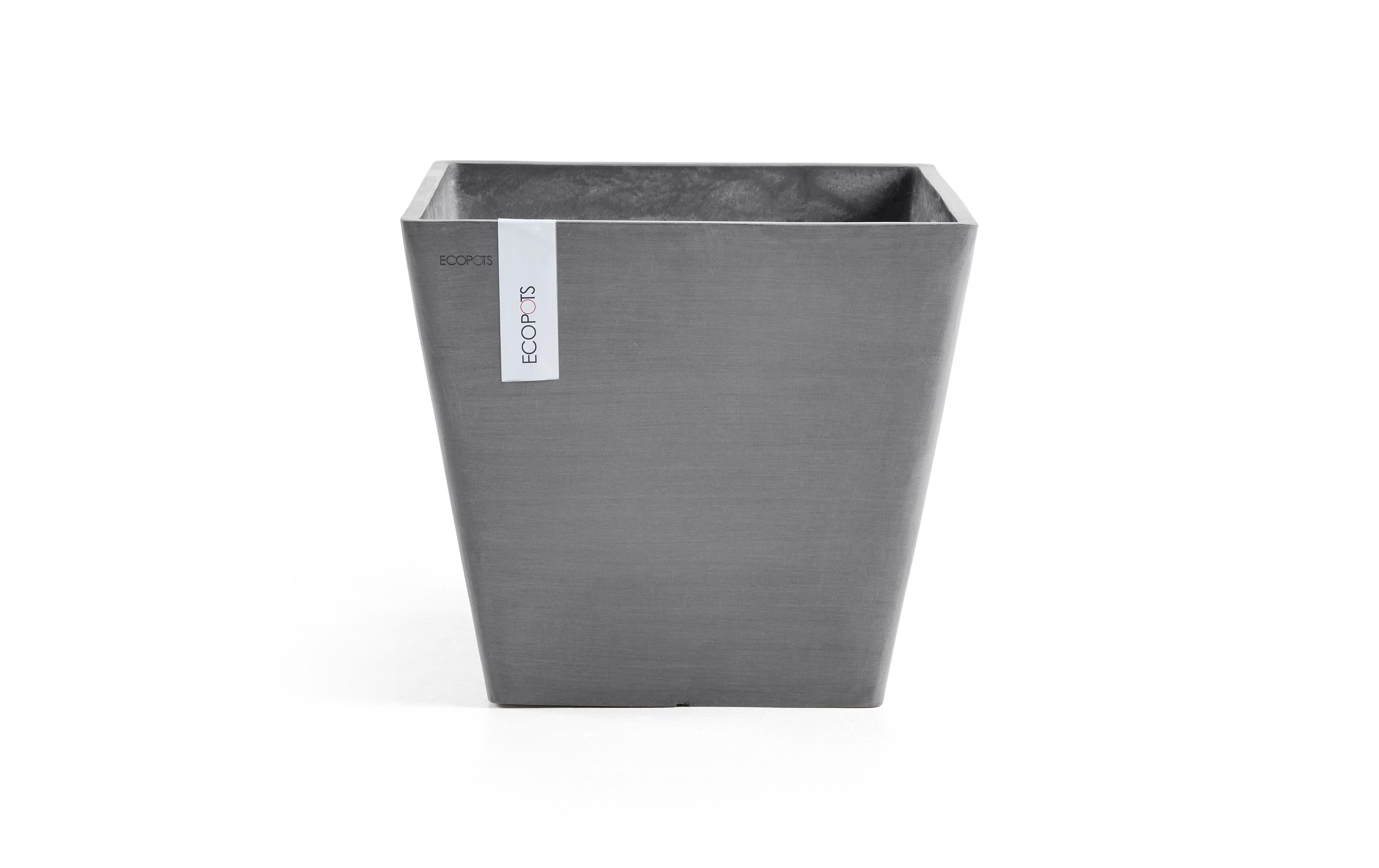 Ecopots, Pflanzentopf Rotterdam 50 Grau