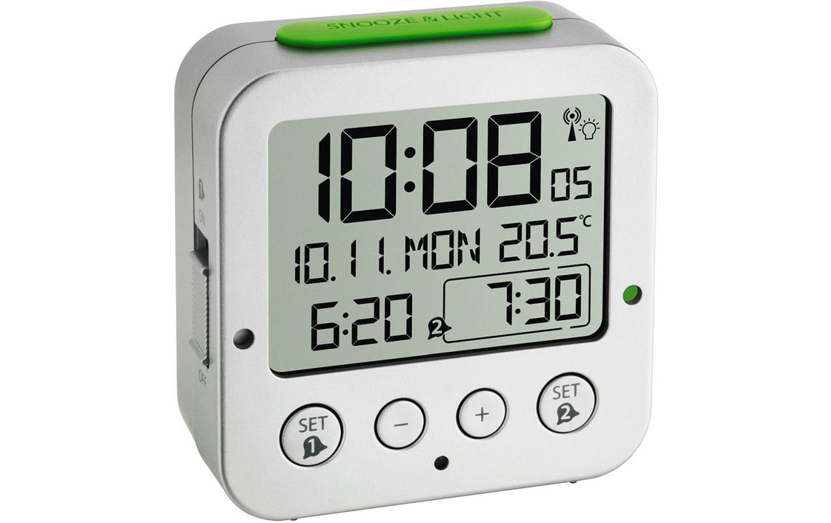 TFA Dostmann, Digitalwecker Bingo Silber