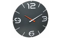 TFA Dostmann, Funk-Wanduhr Contour Anthrazi