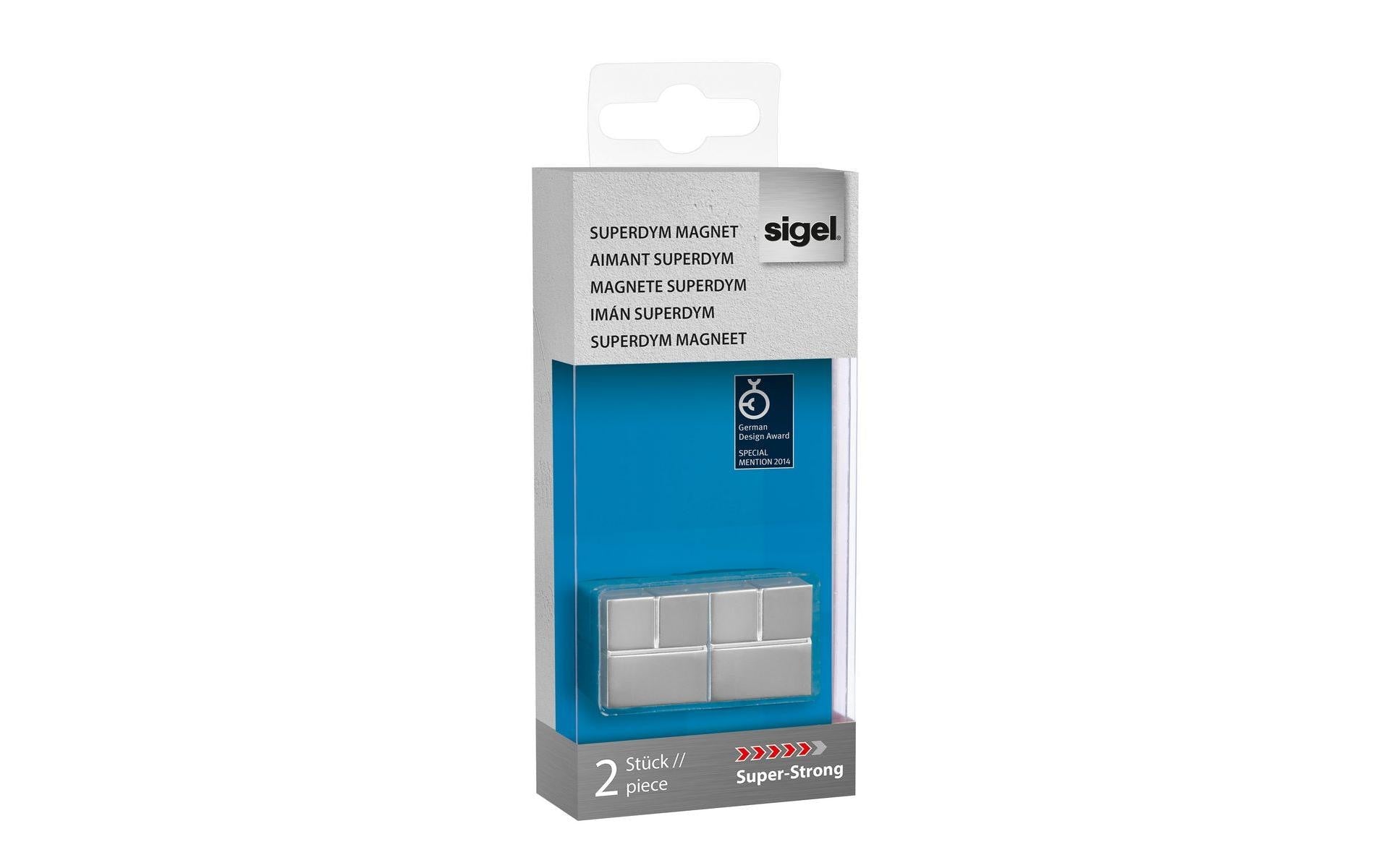 Sigel Magnete Super Strong Cube, silber