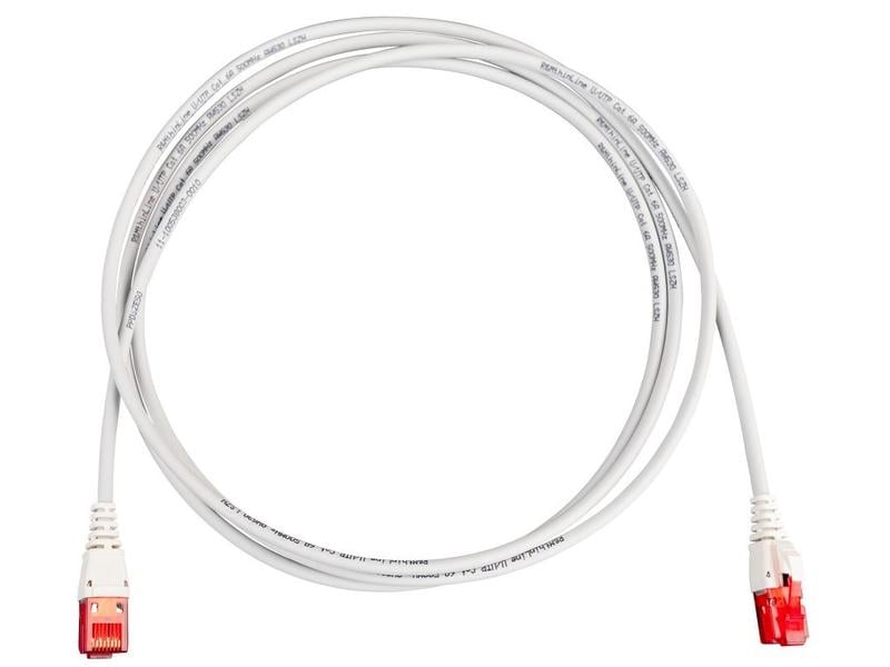 R&M | R+M Thin-Line Patchkabel U/UTP Kat.6A, 5m | LSZH Mantel grau
