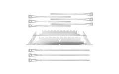 Fennek Grill | Halterung und Spiesse für FENNEK 2.0 | (6 x kurze & 3 x lange Spiesse)