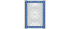 Sigel Motiv-Papier, Wertpapier blau