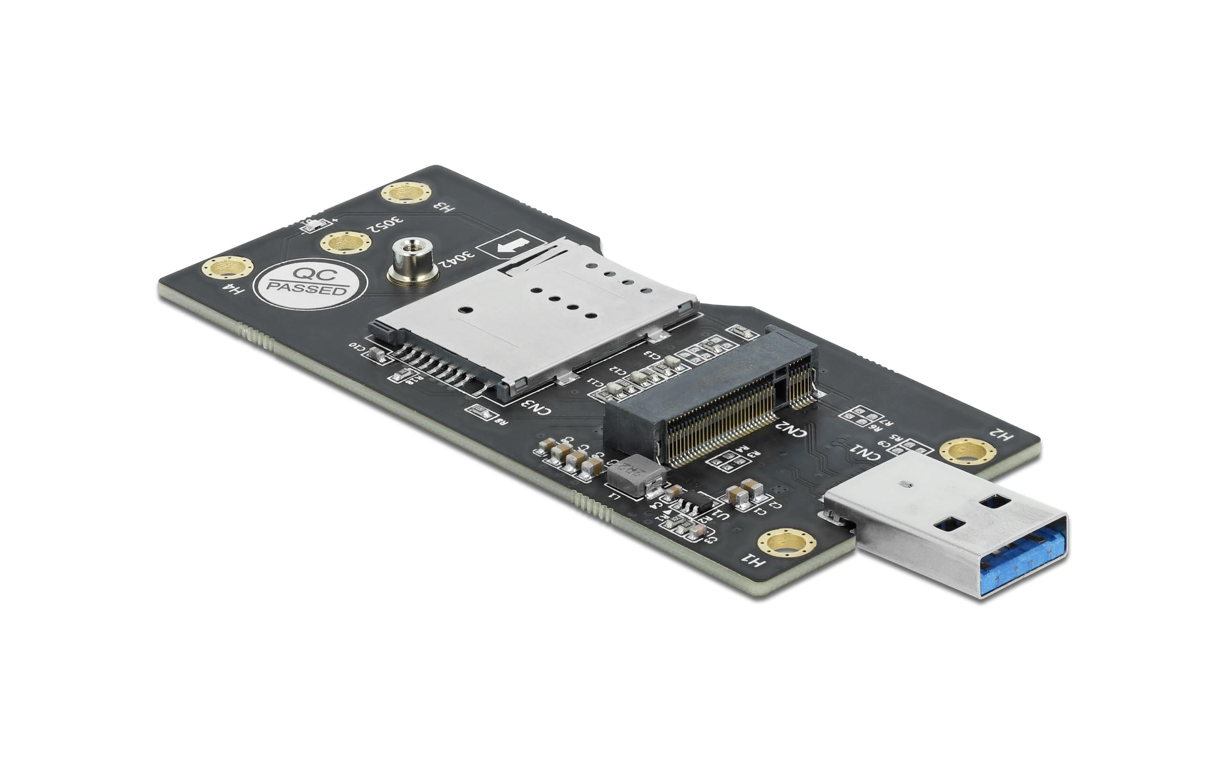 Delock M.2 Key-B - USB3 Adapter mit SIM