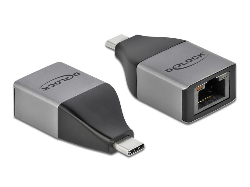 Delock | USB Typ-C zu Gigabit LAN Adapter | 10/100/1000 Mbps, Kompaktes Design