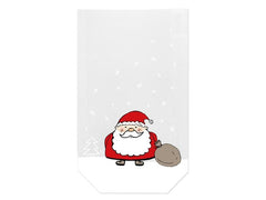 Braun + Company | B+C Klarsichtbeutel Weihnachtsmann | 10 Stück, Grösse: 11.5 x 19 cm