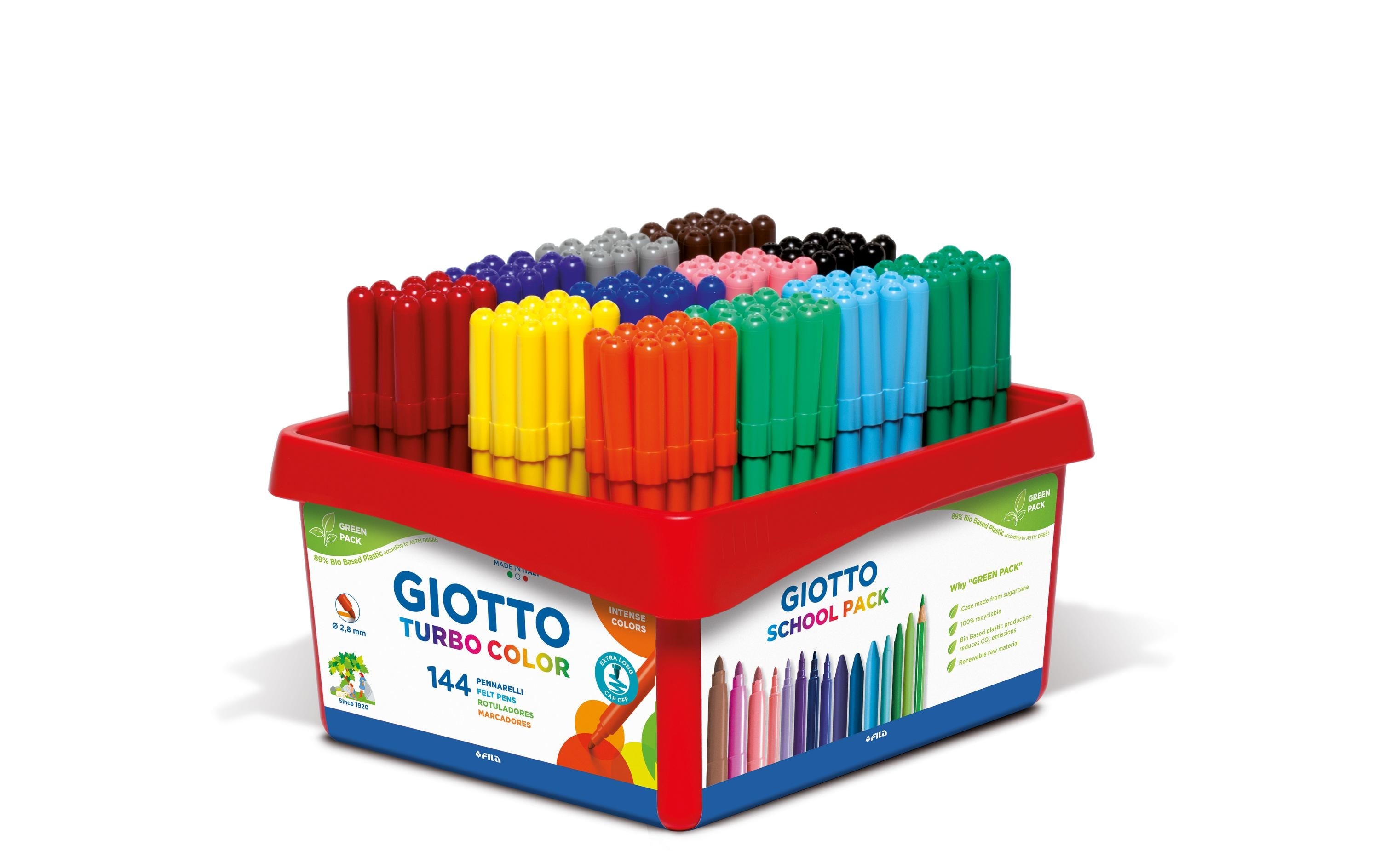 Giotto, Filzstift Turbo Color Schulset 144