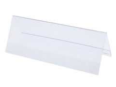 Sigel | Tischaufsteller, Dachform, 2-seitig | glasklar,Hartplastik, 1mm, f.240x90 mm,5ST