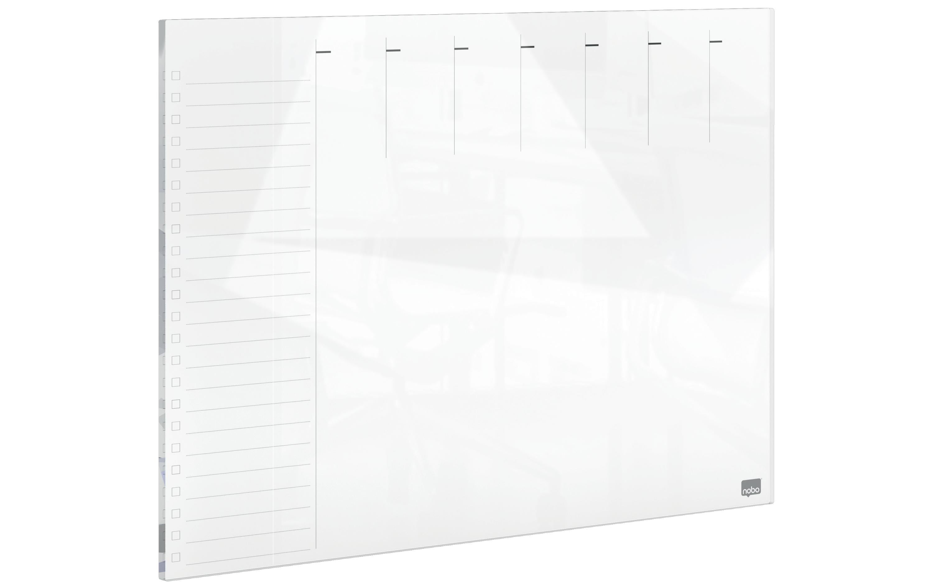 Nobo Glasboard Wochenplaner 56x43cm