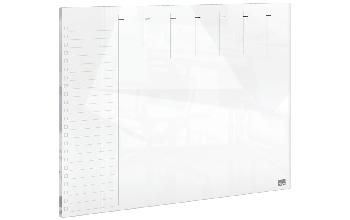Nobo Glasboard Wochenplaner 56x43cm