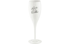 Koziol Sektglas Cheers mit Druck mit Humor