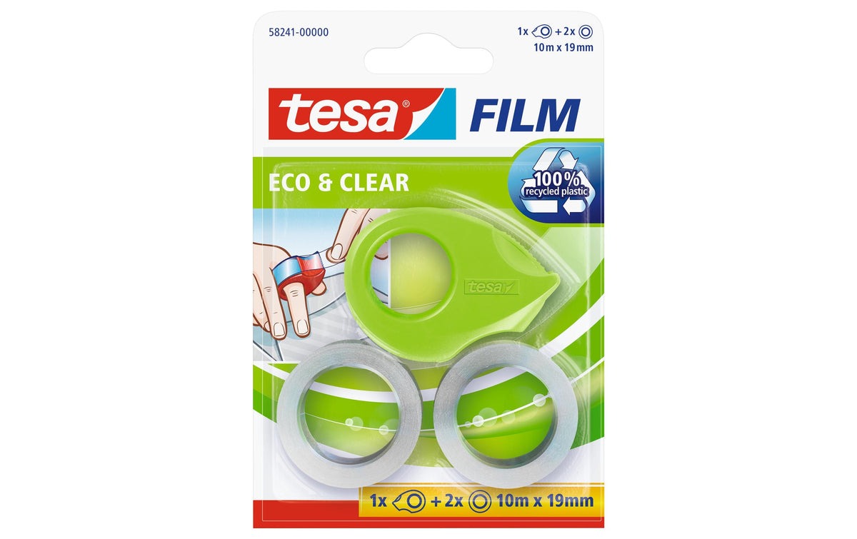 Tesa Eco&Clear Mini Abroller ecoLogo