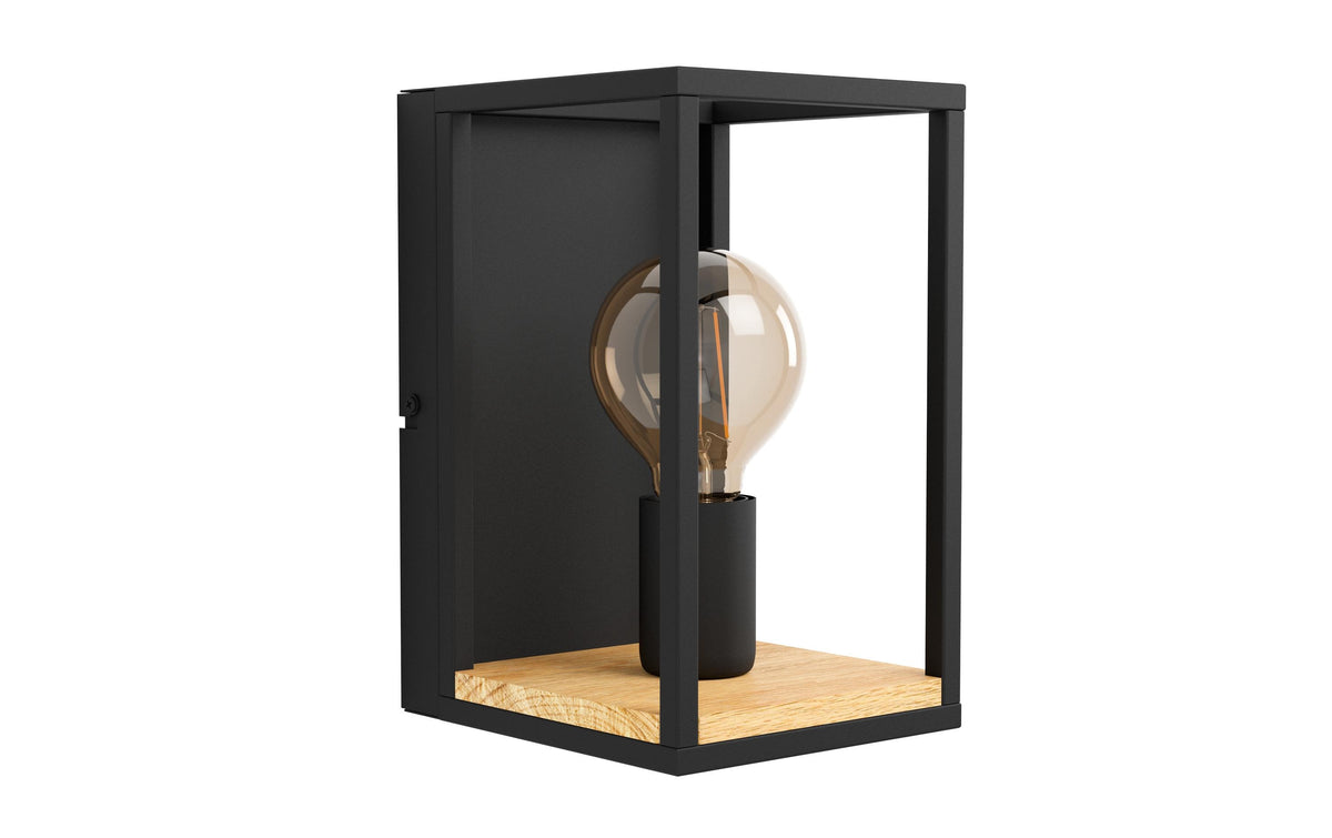EGLO LIBERTAD Wandleuchte schwarz/braun