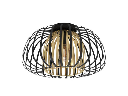 EGLO Leuchten | EGLO ENCINITOS Deckenleuchte schwarz/gold | exkl. 1x E27 40W