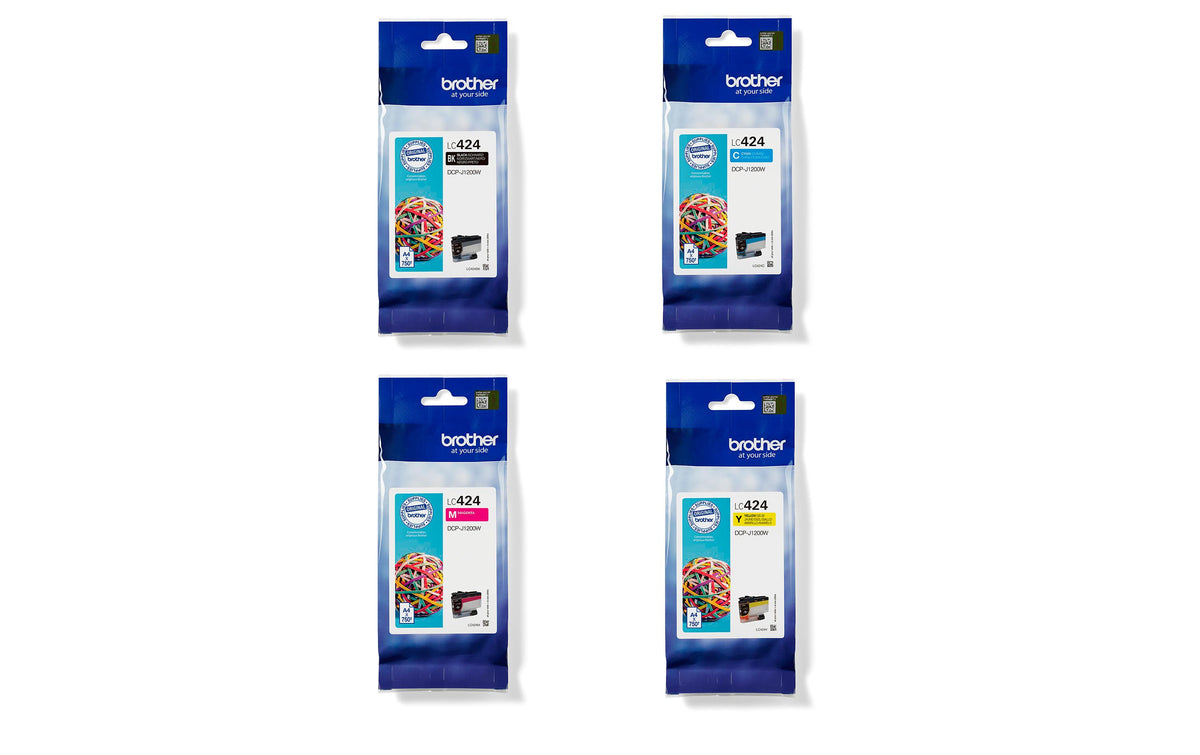 Tinte Brother LC-424 Kombi-Pack, BKCMY