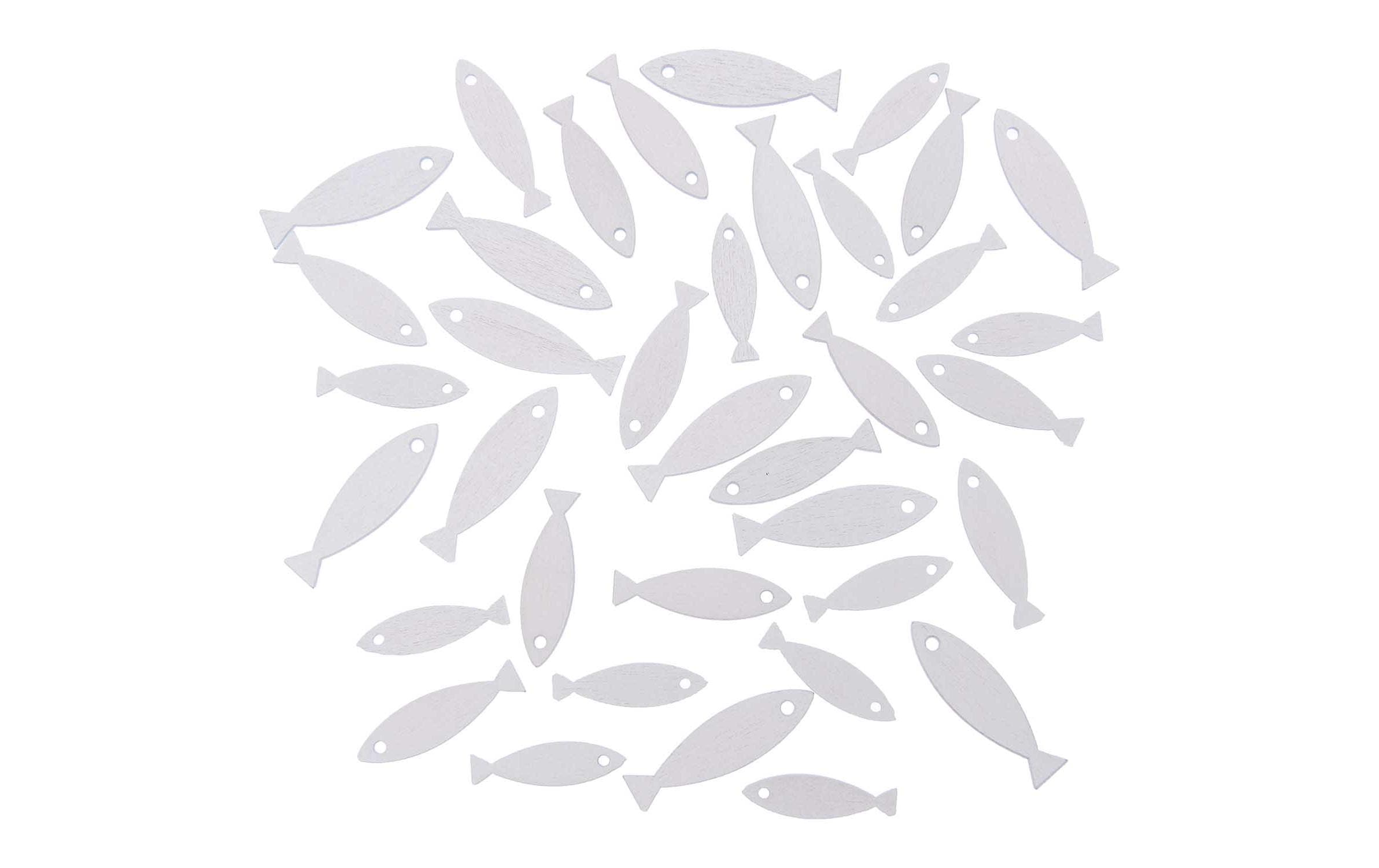 Rico Streudeko Holz Fisch weiss