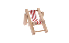 Rico Mini-Möbel Liegestuhl rot/weiss