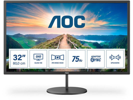 AOC | 32 Q32V4, 2560x1440, IPS | Displayport, 1x HDMI, 4ms
