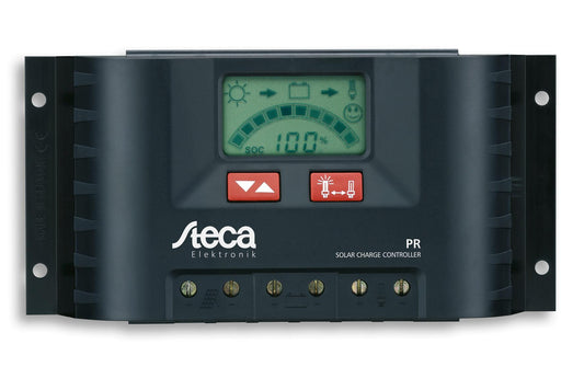 Steca | Laderegler 30/30 12/24v | PR3030 mit LCD Anzeige