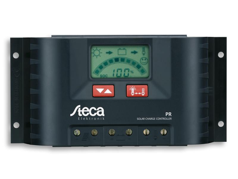 Steca | Laderegler 30/30 12/24v | PR3030 mit LCD Anzeige
