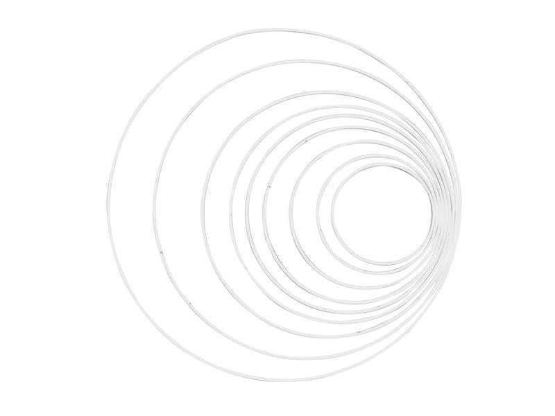Glorex | Metallring 60 cm | 1 Stück, Weiss