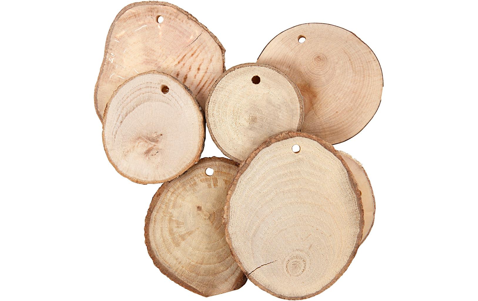 Creativ Company Holzsscheiben mit Loch 25