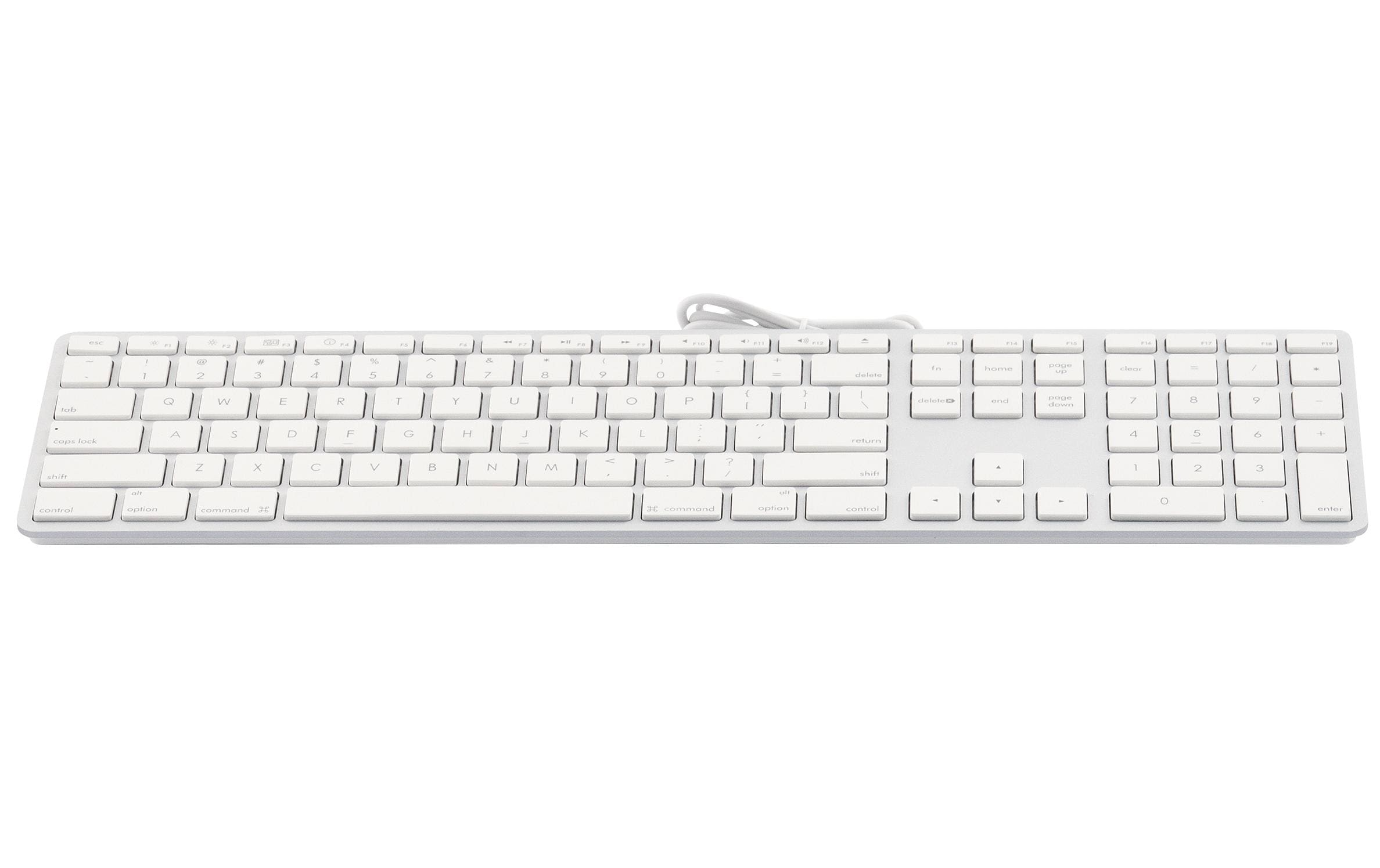 LMP, Tastatur KB-1243 Weiss, US-Layout mit