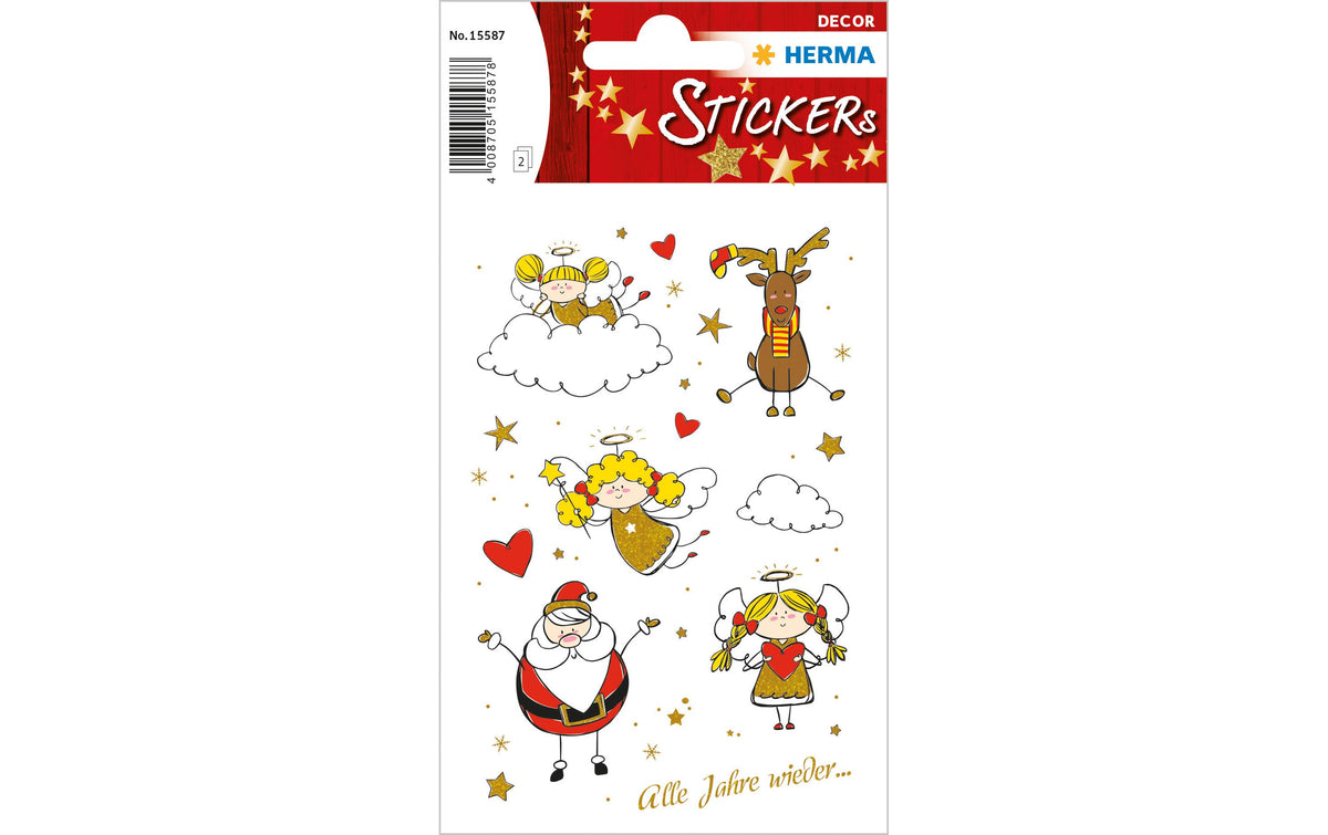Herma Weihnachtssticker Engel Adele