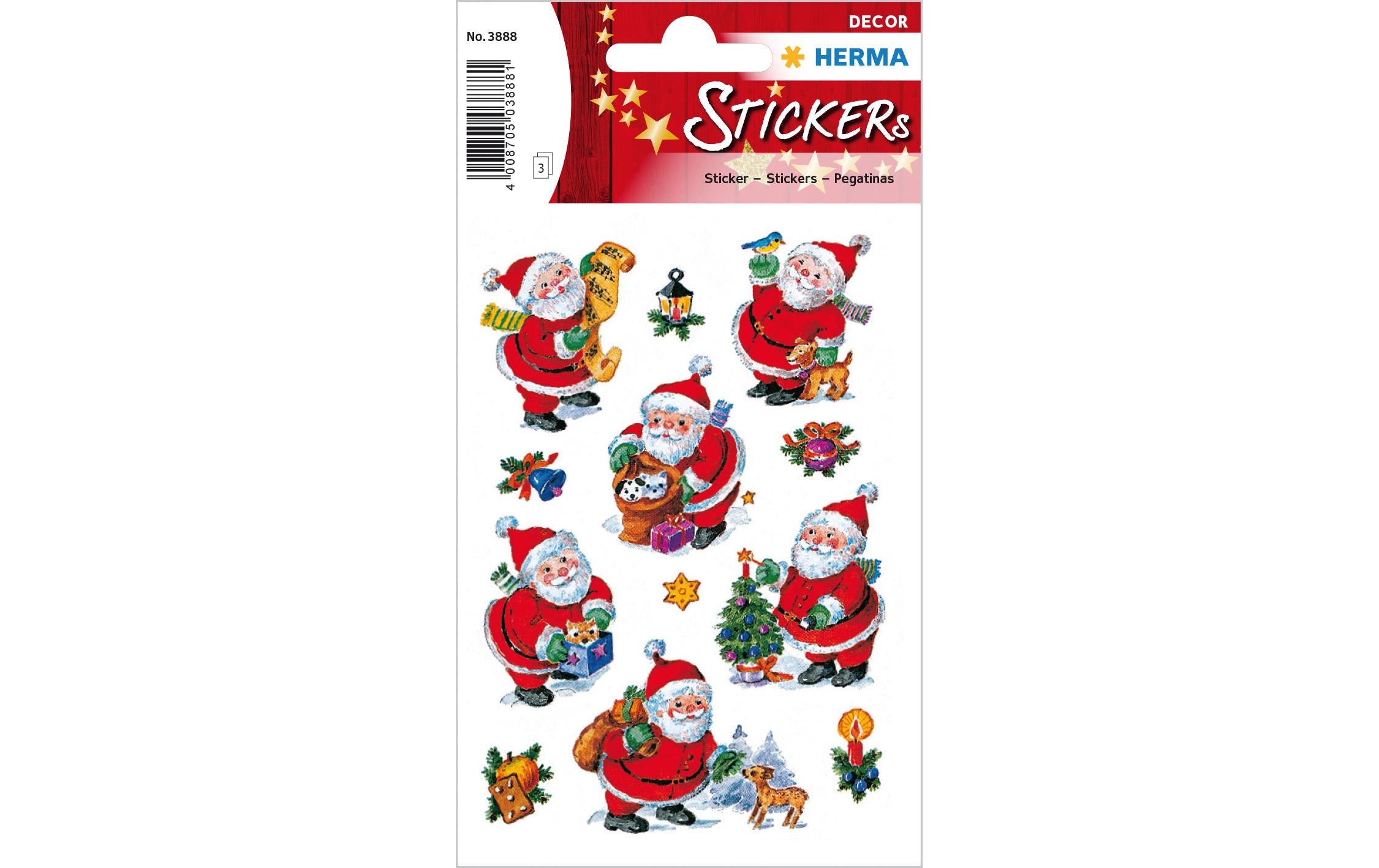 Herma Weihnachtssticker Nikolaus