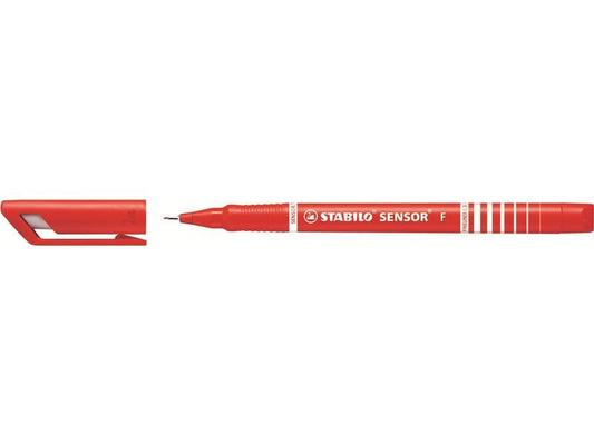 STABILO | Fineliner SENSOR 189 | Fein (F), Rot